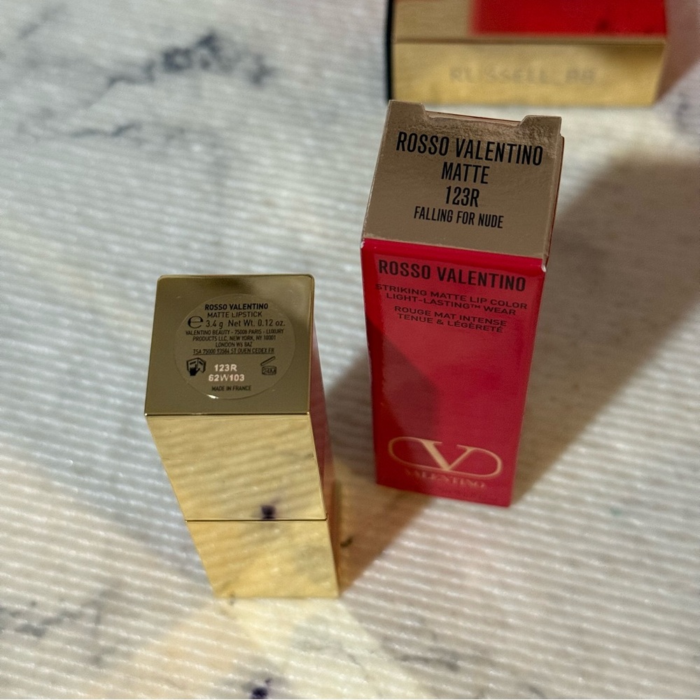Valentino Full Size Nude and Red Lipstick Set with Mini Bag - Picture 9 of 15